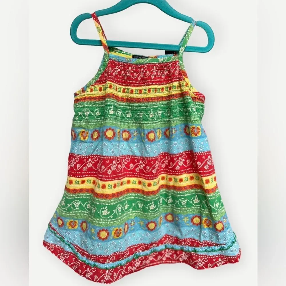 The Children’s Place Girls Kids Sleeveless Lined Colorful Tank Dress. 3. 3T.